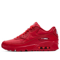(GS) حذاء Nike Air Max 90 جلدي "أحمر جامعي" 833412-606