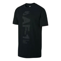 Nike Athleisure Casual Sports Round Neck Breathable Short Sleeve Black AH4067-010