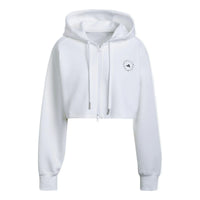(WMNS) adidas by Stella McCartney Cropped Hoodie 'White' H59963