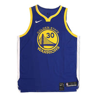 قميص Nike Stephen Curry Icon Edition الأصلي من AU لفريق Golden State Warriors باللون الأزرق رقم 863022-495