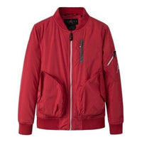 (GS) سترة Air Jordan Coach Bomber باللون الأحمر JD2042001GS-002