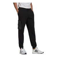 بنطال رياضي رجالي من adidas originals مزود بجيوب جانبية وسحاب، لون أسود H11485
