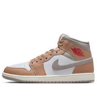 حذاء Air Jordan 1 Mid "Rattan White College Grey" DQ8426-200