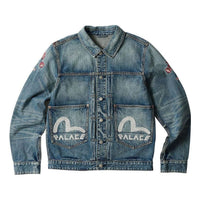 جاكيت جينز من Palace x Evisu Type One 'Stone Wash' P24EVJK001
