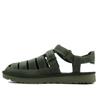 صندل UGG Dune Fisherman من جلد البقر باللون الأخضر 1102694-MSG