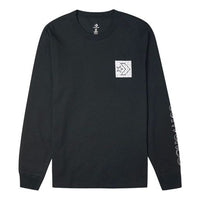 Converse Distorted Court Long Sleeve T-Shirt 'Black' 10021108-A01