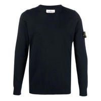 سويت شيرت STONE ISLAND برقبة دائرية "أزرق داكن" 7715510C4-V0020
