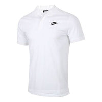 قميص بولو Nike Sportswear بأكمام قصيرة وقبة دائرية - أبيض CJ4457-100