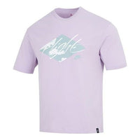 تي شيرت Air Jordan Essentials بطباعة نمطية ورقبة دائرية "أرجواني" DO8897-530