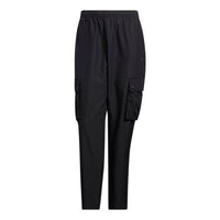 بنطلون/بنطلون رجالي كاجوال من adidas originals بلون سادة وجيب كبير باللون الأسود HU1155