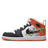 (PS) حذاء Air Jordan 1 Mid 'Floral' DQ8393-100