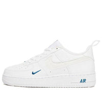 حذاء Nike Air Force 1 Low LV8 GS "أبيض أزرق" FB8034-100