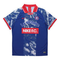 قميص بولو رجالي من Nike Football Series Sport Casual بأكمام قصيرة باللون الأزرق AQ0661-438