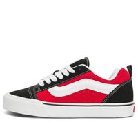حذاء Vans Knu Skool باللون الأسود والأحمر VN0009QC6RT