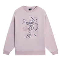 (WMNS) Li-Ning Graphic Sweatshirt 'Mauve' AWDSB66-3