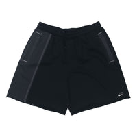 Nike Durant French Terry Breathable Sports Drawstring Solid Color Splicing Embroidered Alphabet Loose Shorts Black DH7374-010