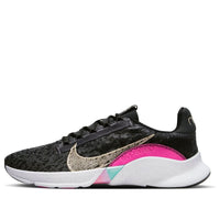 (WMNS) Nike SuperRep Go 3 Flyknit Next Nature Premium 'Black Fireberry Gold' FB7156-001