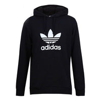 adidas originals Trefoil s Casual Sports hooded Pullover Black CW1240
