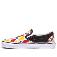 حذاء Vans CLASSIC SLIP-ON (شعار البوب) أسود 'أبيض أحمر أصفر' VN0A4U382O8
