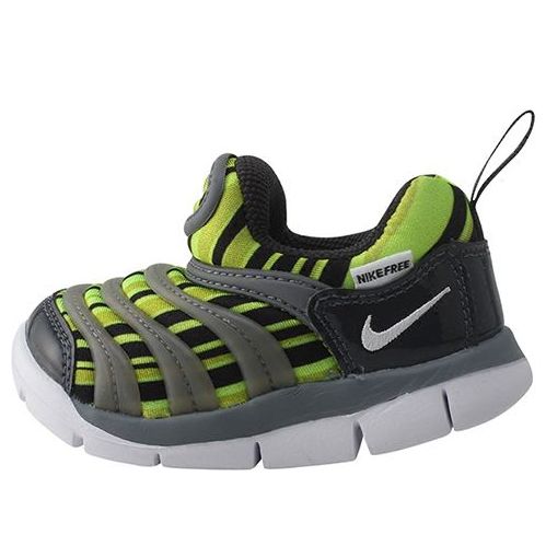 (TD) حذاء جري Nike Dynamo Free منخفض الرقبة باللون الرمادي/الأخضر 834366-700