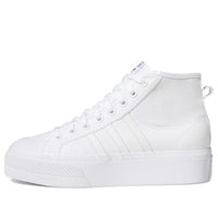 (WMNS) حذاء adidas Nizza Platform Mid 'Triple White' FY2782