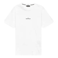 تي شيرت أبيض من مجموعة STONE ISLAND Marble Three 74152NS85-V0001