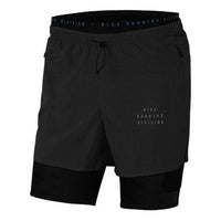 Nike Casual Sports Elastic Waistband Drawstring Running Shorts Black CU5557-010