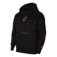 حذاء كرة السلة Nike Courtside Miami Heat الرياضي المطبوع باللون الأسود CN1815-010