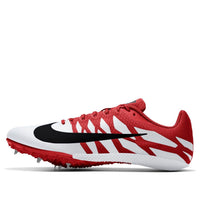 حذاء Nike Air Zoom Rival S 9 Spikes باللون الأبيض والأحمر 907564-605