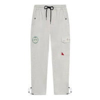 Li-Ning CJ McCollum Graphic Straight Sweatpants 'Light Grey' AKLRF57-1