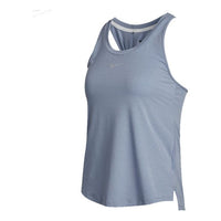 (WMNS) سترة رياضية Nike One Luxe Df Std Tw Tnk Causual Ventilate باللون الأزرق DD4909-493