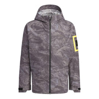 adidas x National Geographic Allover Print RAIN. RDY Jacket Asia Sizing 'Silver Violet' IS9512