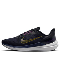 حذاء Nike Air Zoom Winflo 9 "أسود ذهبي من جلد الغزال" DD6203-007