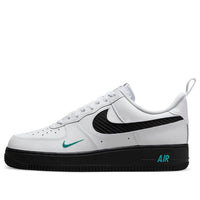 حذاء Nike Air Force 1 '07 'White Black Teal' DR0155-100
