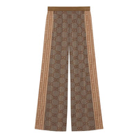 (WMNS) Gucci GG Jersey Jacquard Pants 'Brown Beige' 767027-XJF7V-2481