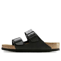نعل داخلي ناعم من Birkenstock Arizona Birko-Flor "أسود" 0551251