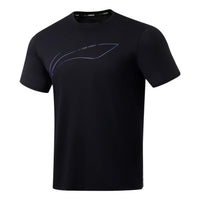 تيشيرت الجري بشعار Li-Ning "أسود" ATST073-1