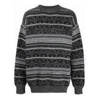 Balenciaga Fair Isle Crewneck Sweater 'Grey' 675280T16121240