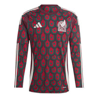 adidas Mexico 24 Long Sleeve Home Soccer Jersey Asia Sizing 'Multi-Color' IP6381