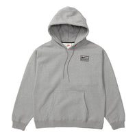 Nike x Stussy Logo Hoodie 'Grey' DJ9488-063