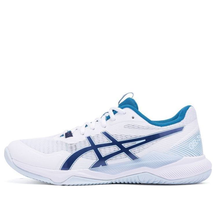 (WMNS) حذاء ASICS Gel Tactic باللون الأبيض النيلي الأزرق 1072A070-104