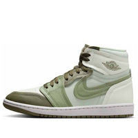 (WMNS) طريقة صنع حذاء Air Jordan 1 High "رغوة البحر الزيتونية متوسطة الحجم" FB9891-201