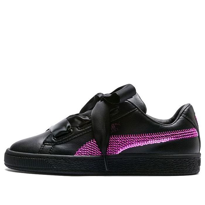 حذاء بوما Basket Heart Bling K أسود/أرجواني 366847-01
