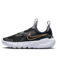 (PS) Nike Flex Runner 2 'أسود معدني ذهبي' DJ6040-007