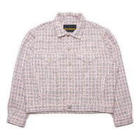 Drew House Boucle Mascot Oversized Trucker Jacket 'Pink' DR-SS22-436