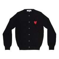 (WMNS) COMME des GARCONS PLAY Cardigan Red Emblem 'Black' AZ-N075-051-1
