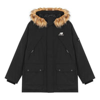 New Balance Street Style Logo Down Jacket Asia Sizing 'Black Brown' AMJ14304-BK