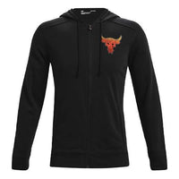 حذاء رجالي من Under Armour Project Rock مطبوع عليه أبجدية وسحاب باللون الأسود 1361749-001