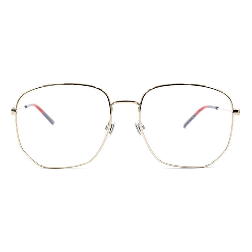 إطار نظارات طبية قياسي من Gucci GG إصدار فرعي فضي GG0396O-003
