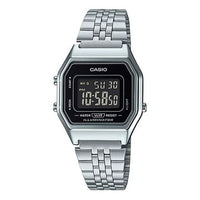 Casio Standard Digital Cube Watch 'Silver Gold' A168WG-9W&LA680WA-1B
